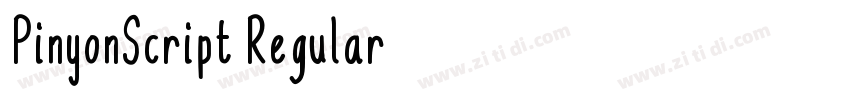 PinyonScript Regular字体转换
